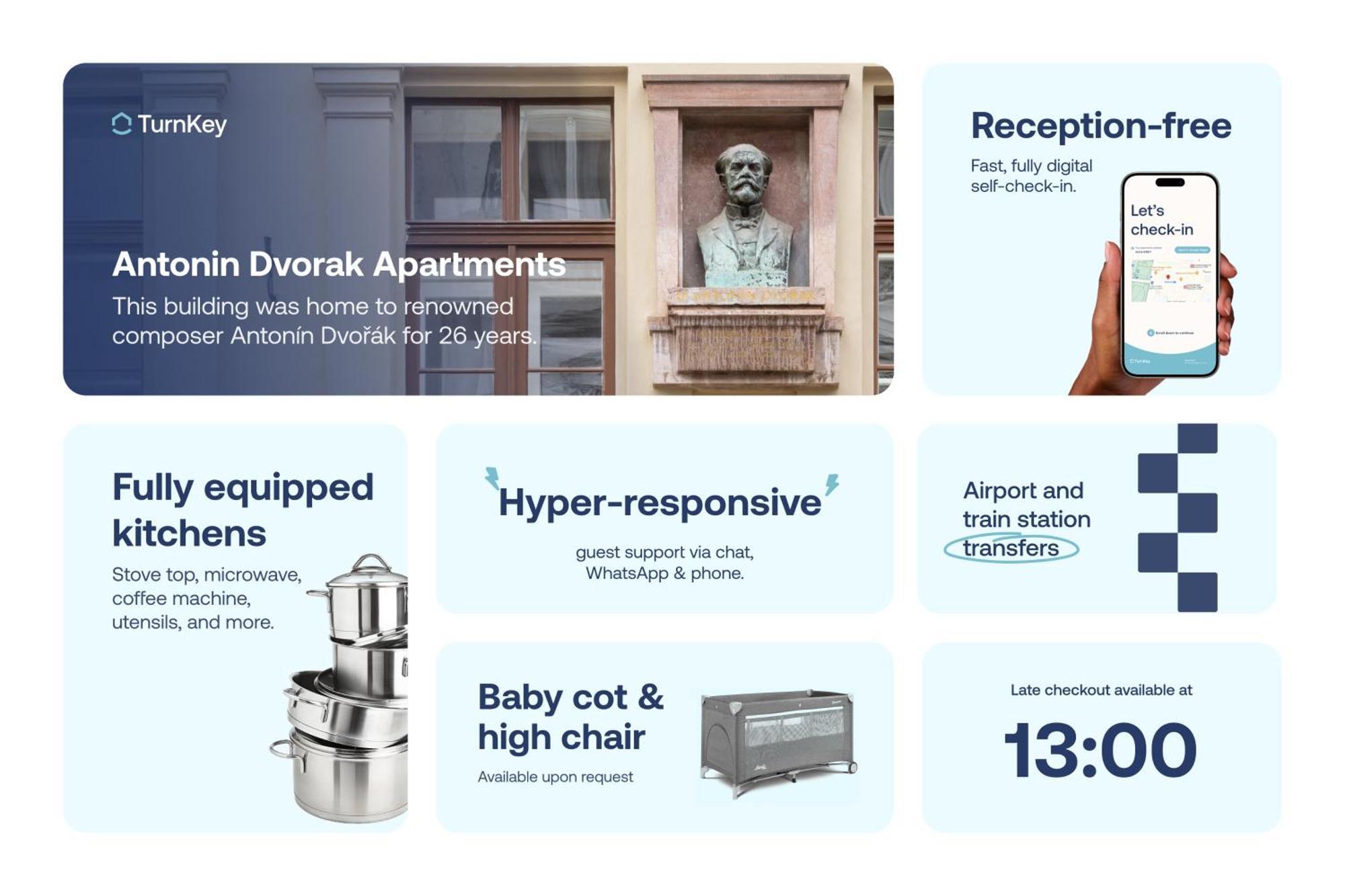 Turnkey I Antonin Dvorak Апартаменти